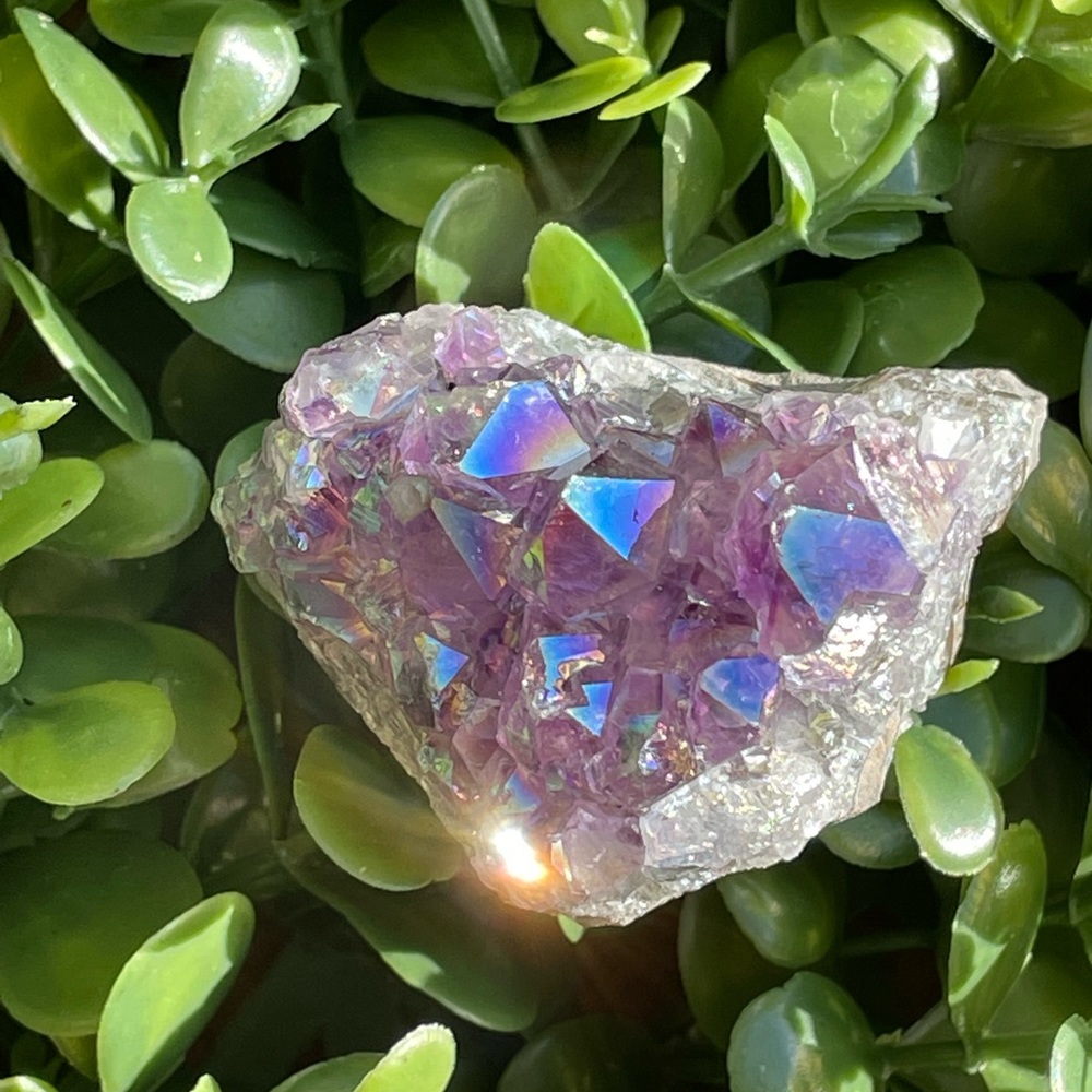🜁 Amethyst Aura Cluster | crystal decor | purple amethyst | chakra | new age 1